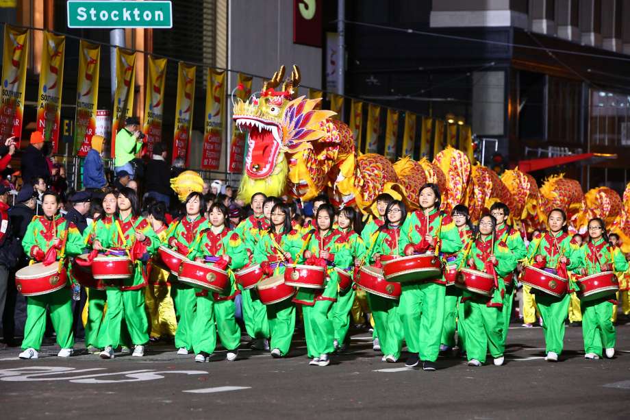 Chinese carnival dragon street